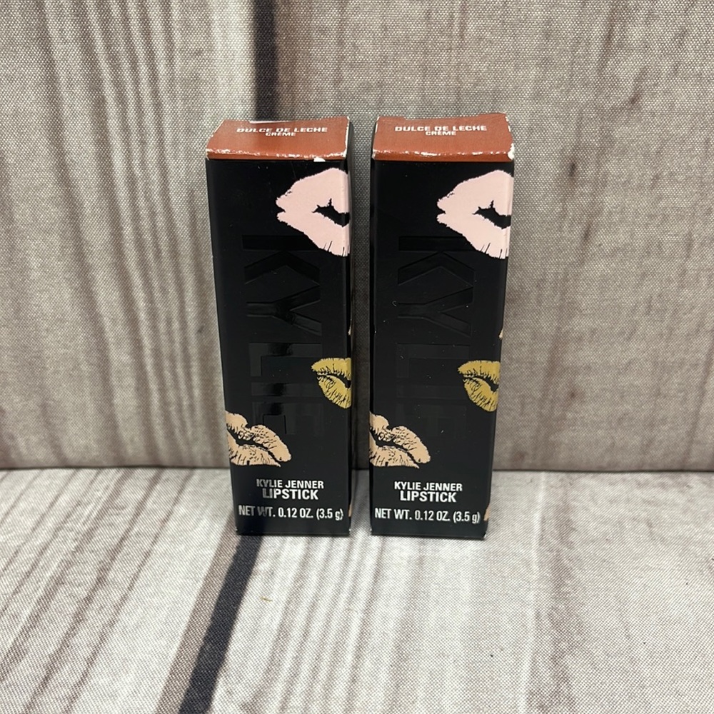 Kylie Jenner Lot of 2 Creme Lipstick Dulce de Leche .12 oz